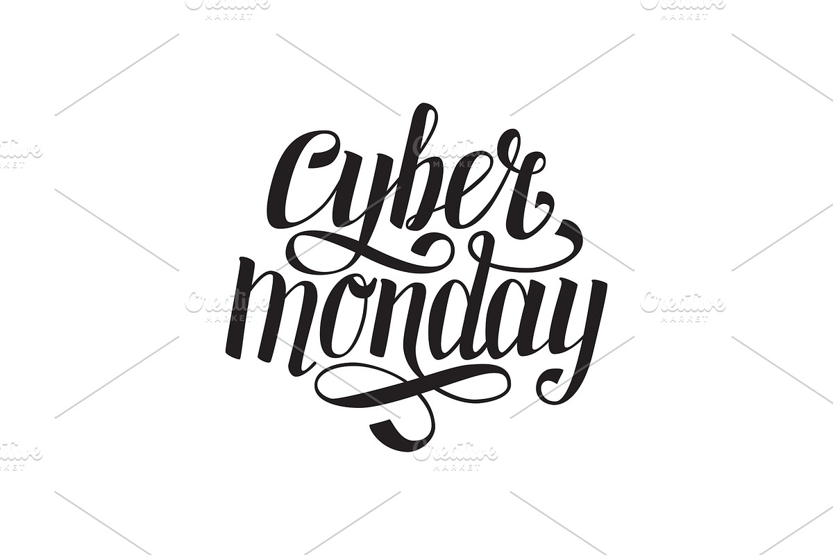 Cyber Monday text for cards or in Objects - product preview 8