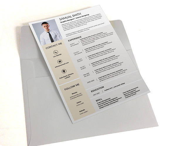 Resume Design in Stationery Templates - product preview 1