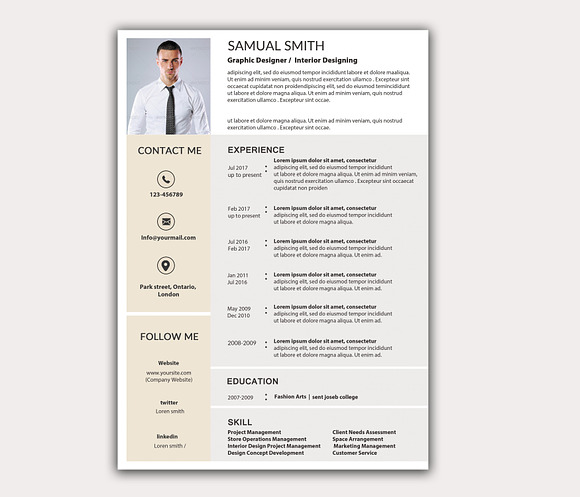 Resume Design in Stationery Templates - product preview 2