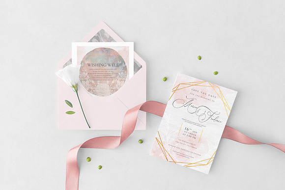 Wedding Invitation Full Set. PSD in Wedding Templates - product preview 5