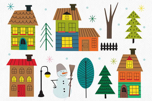 winter time with kids in Illustrations - product preview 2