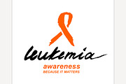 Leukemia lettering image