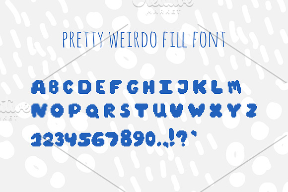 PRETTY WEIRDO pixel display font  in Pretty Fonts - product preview 4