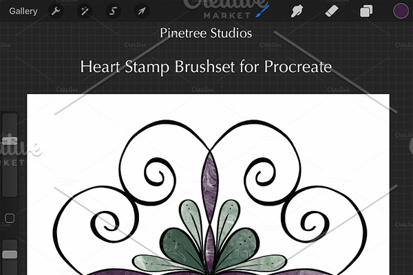 Procreate Heart Stamps .brushset