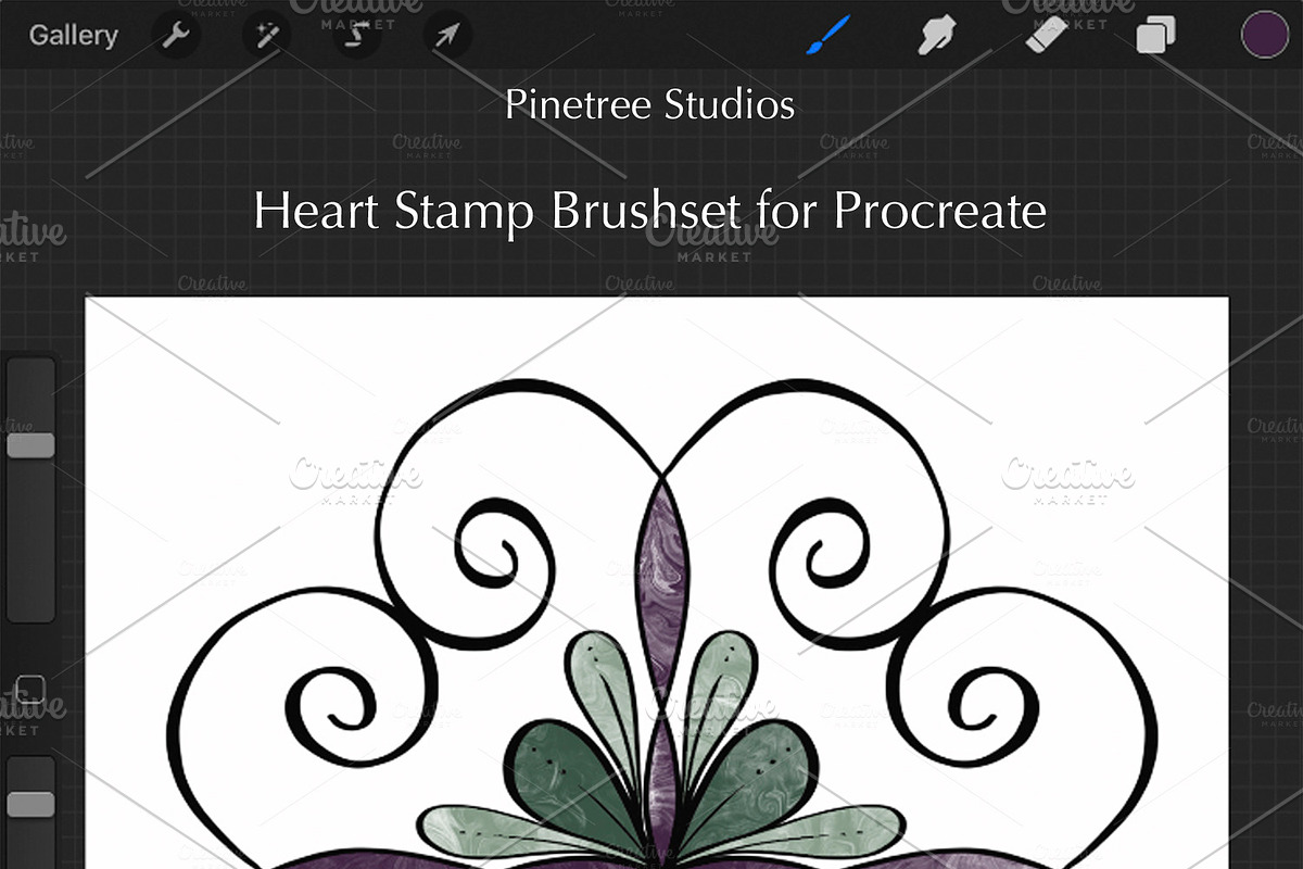 Procreate Heart Stamps .brushset in Add-Ons - product preview 8