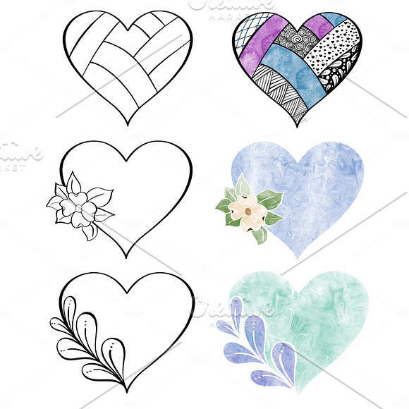 Procreate Heart Stamps .brushset in Add-Ons - product preview 4