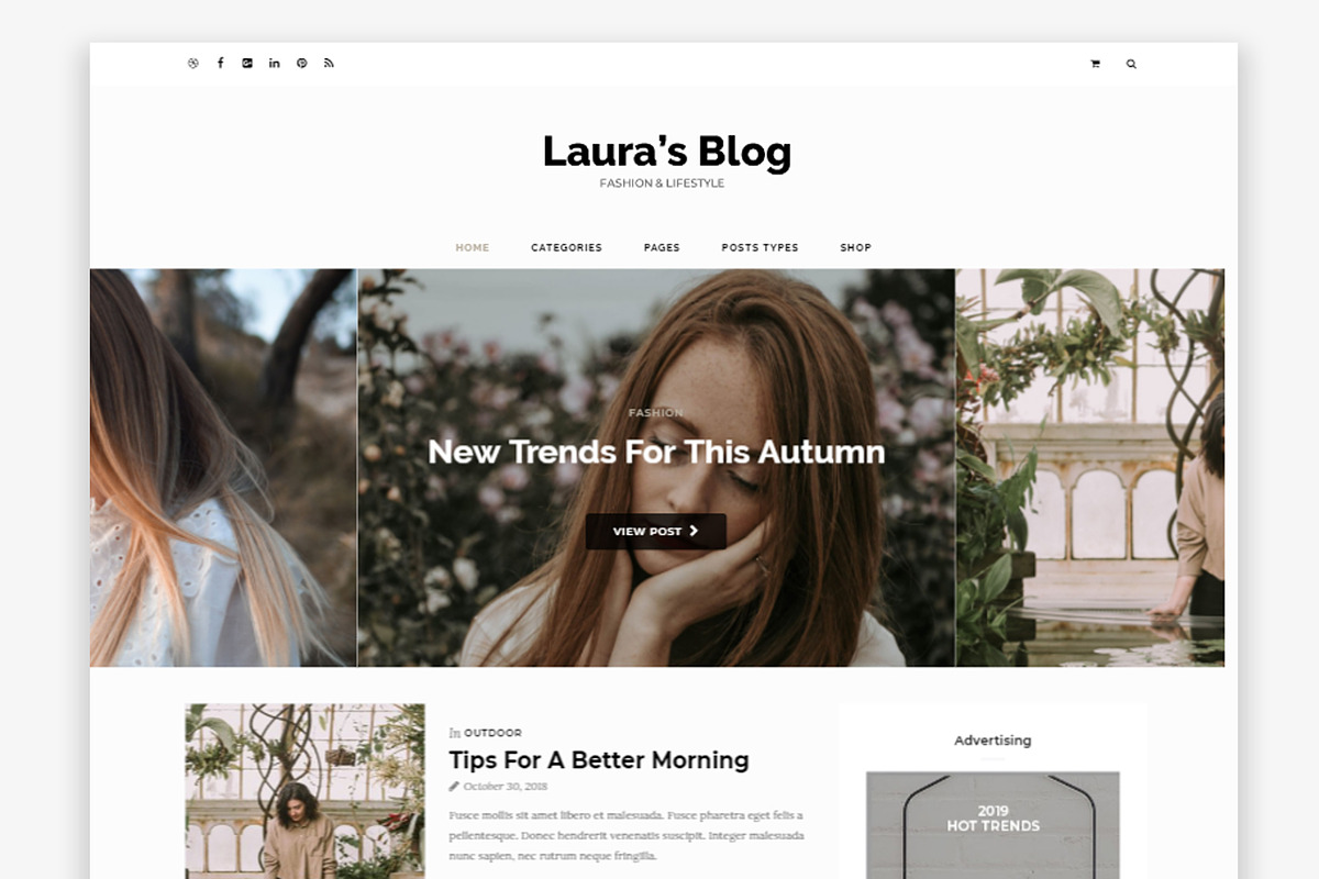 Laura Wordpress Blog Theme in WordPress Blog Themes - product preview 8