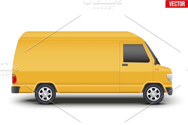 classic service yellow minibus