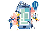 Mobile application creation metaphor