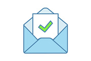 Email confirmation color icon