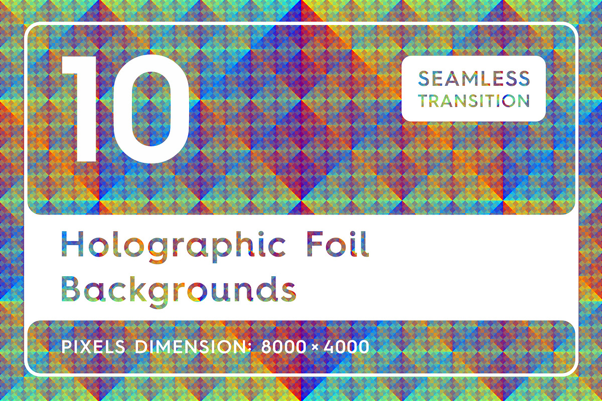 10 Holographic Foil Backgrounds in Textures - product preview 8