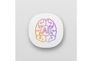 Artificial intelligence app icon