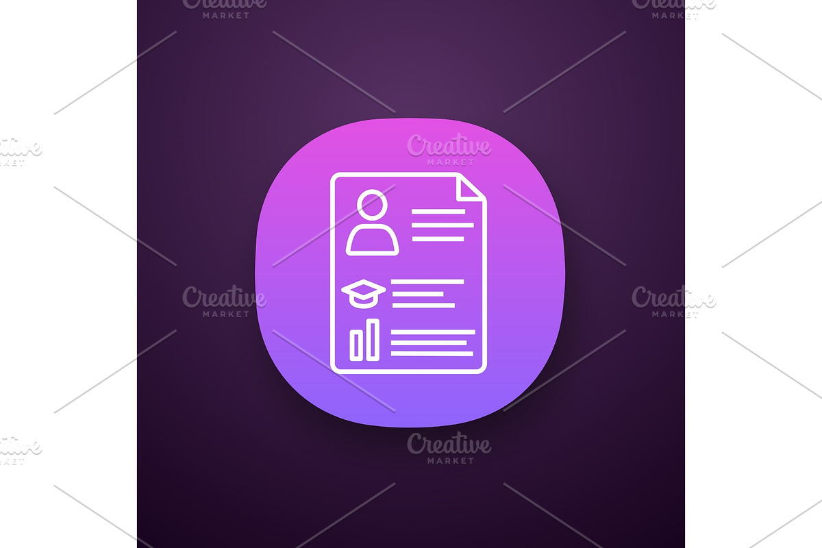 Resume app icon in Icons - product preview 8