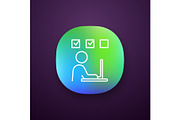 Interactive training app icon