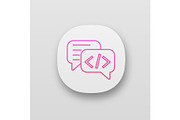 Chatbot coding app icon