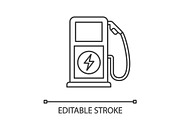 Electric vehicle charge station icon
