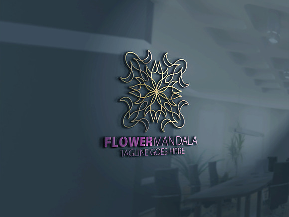 Flower Mandala Logo in Logo Templates - product preview 1