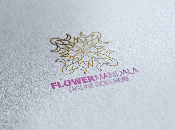 Flower Mandala Logo in Logo Templates - product preview 3