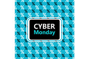 Cyber Monday sale banner in contrast