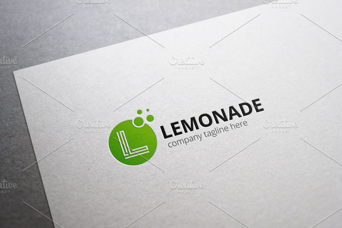 Lemonade L Letter Logo in Logo Templates - product preview 8