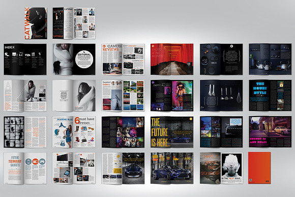 Catwalk Magazine Template in Magazine Templates - product preview 6