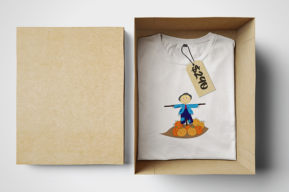 Scarecrow T Shirt Design Art in Illustrations - product preview 1