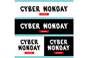 Cyber Monday inscription in
