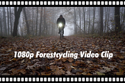 Video: Cyclist in rainy forest
