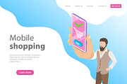 Landing page for online shopping
