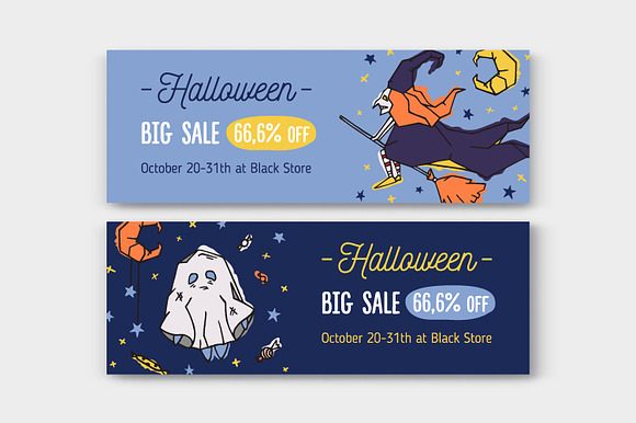 Halloween bundle and seamless in Illustrations - product preview 4