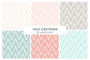 Ikat Chevron Patterns & Papers