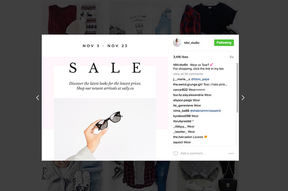 Hazel Instagram Pack in Instagram Templates - product preview 3