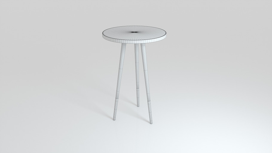 Design Side Table Mina in 3D - product preview 2