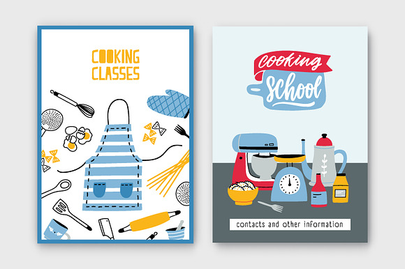 Big home cooking bundle, seamless in Illustrations - product preview 10