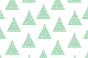 Simple Geo christmas trees pattern