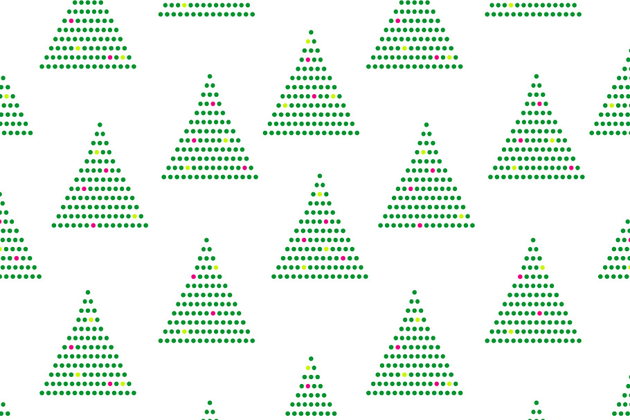 Simple Geo christmas trees pattern in Patterns - product preview 8