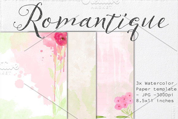 Watercolor Bouquets & Papers in Illustrations - product preview 4