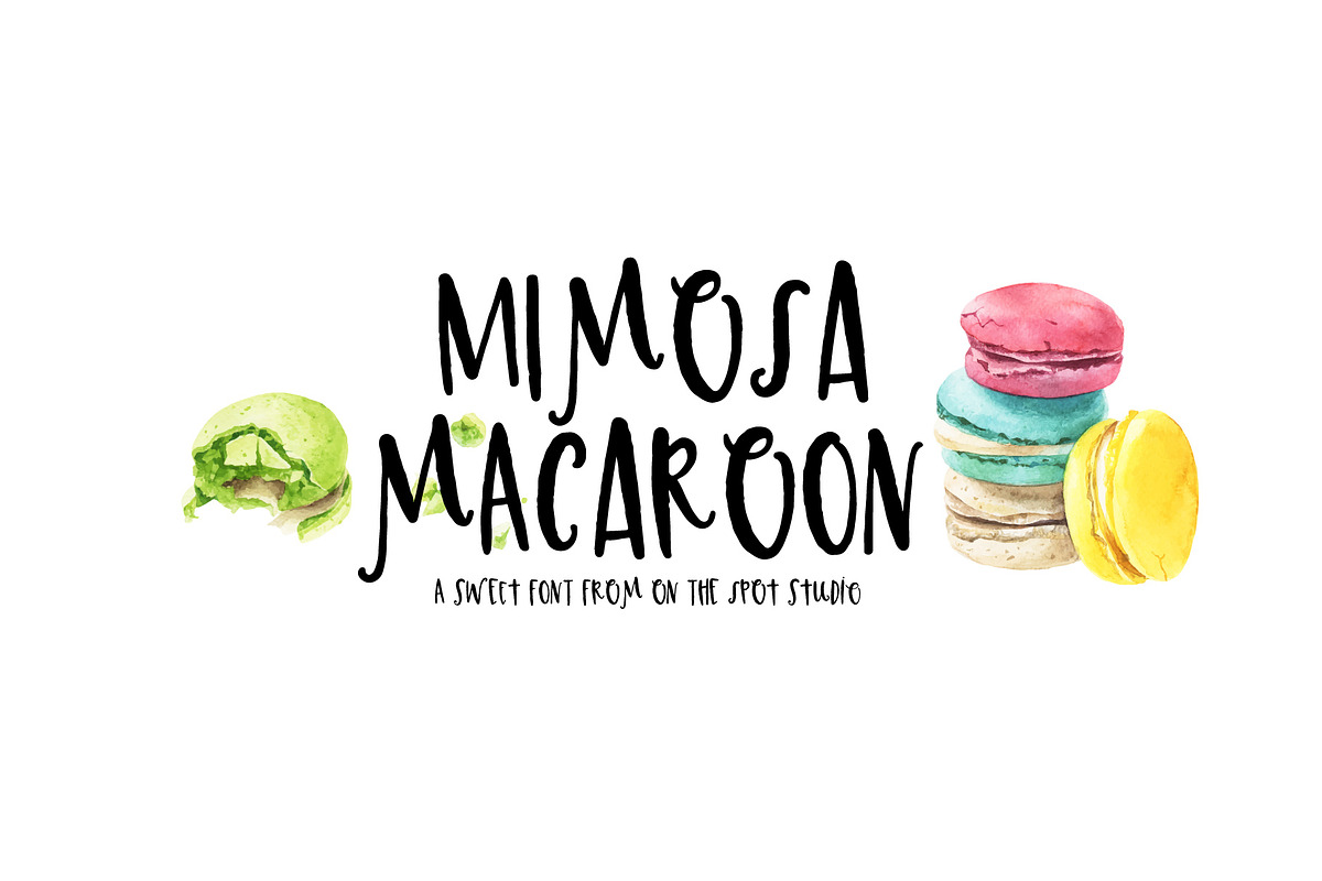 Mimosa Macaroon in Chalkboard Fonts - product preview 8