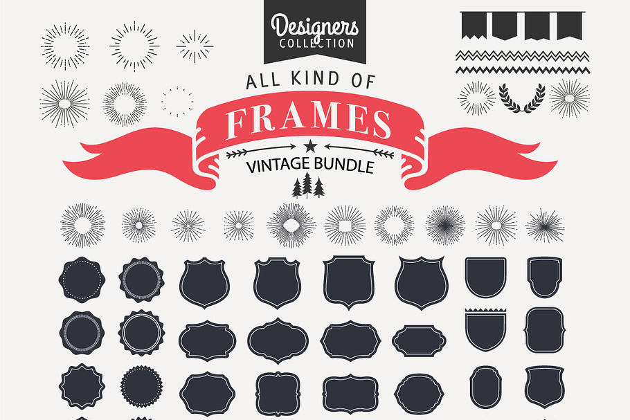240 Styled Ribbons,Starbursts, Shape in Illustrations - product preview 8