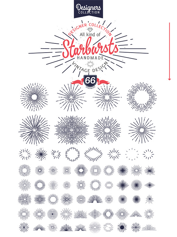 240 Styled Ribbons,Starbursts, Shape in Illustrations - product preview 1