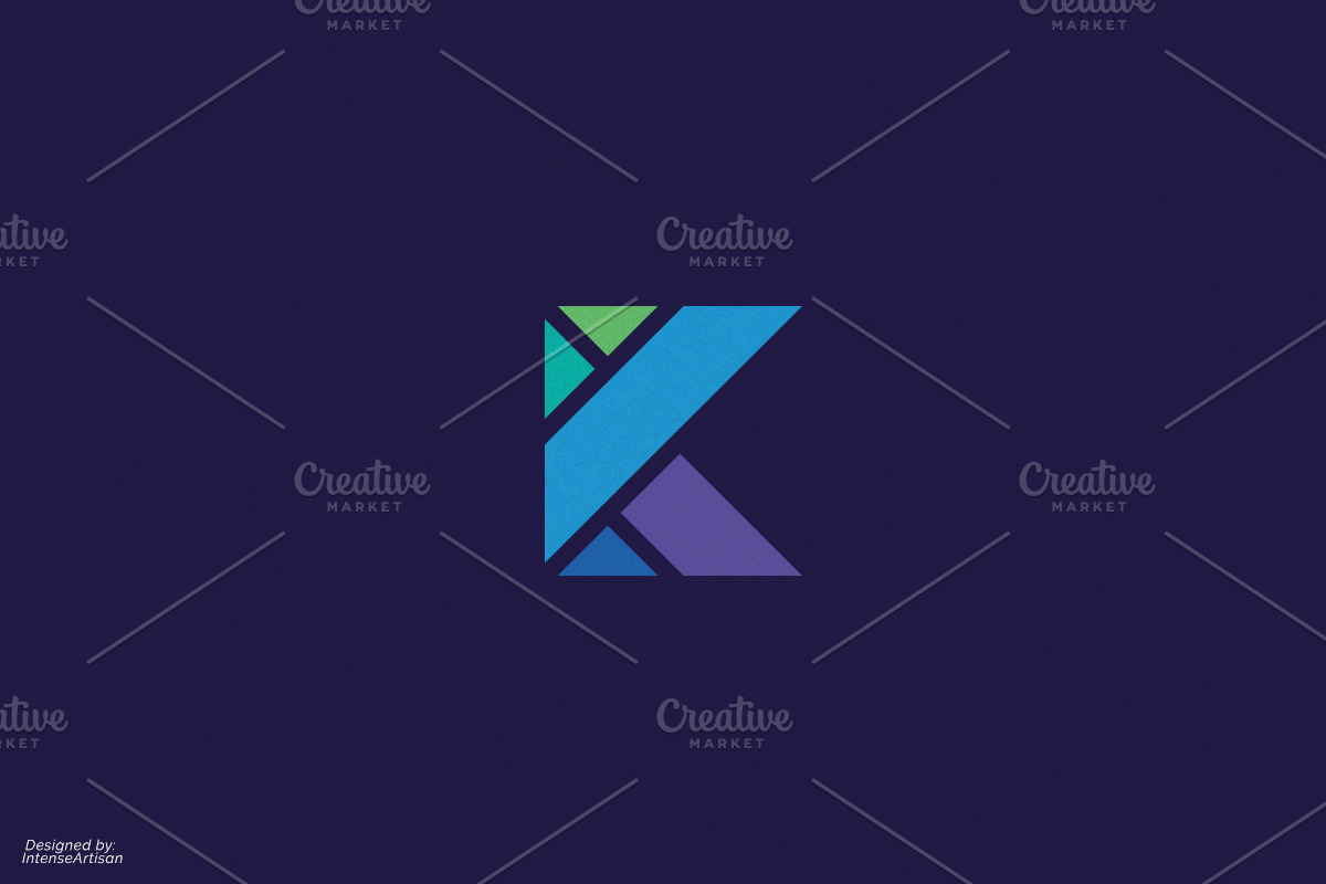 Abstract K Letter Logo in Logo Templates - product preview 8