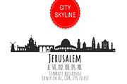 Jerusalem Svg Israel city