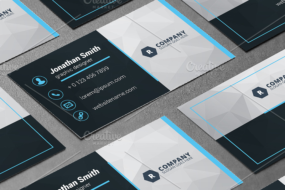 Creative Business Card Template in Business Card Templates - product preview 8