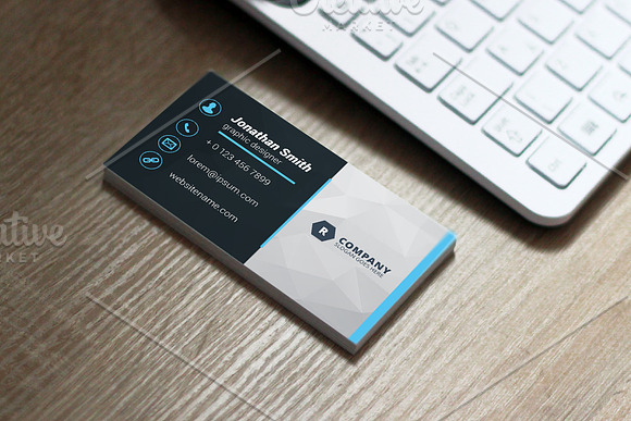 Creative Business Card Template in Business Card Templates - product preview 3
