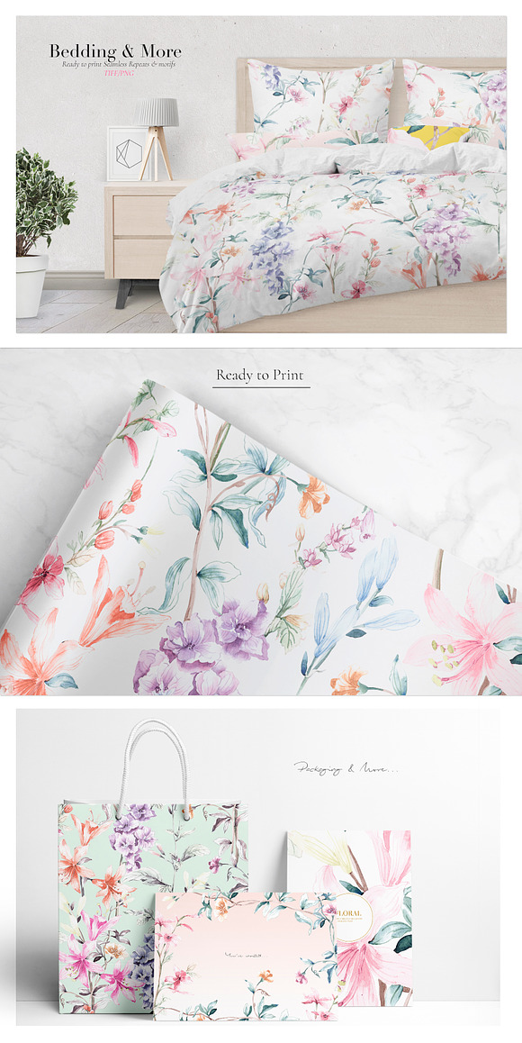 Meadow, Watercolor Prints & More! in Illustrations - product preview 4