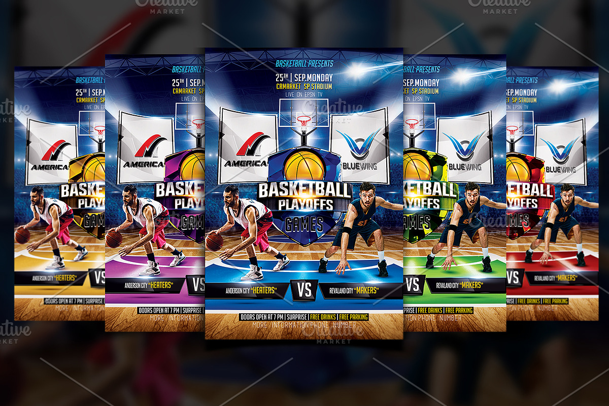Basketball Flyer in Flyer Templates - product preview 8