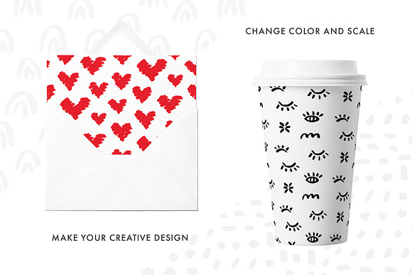 36 Hand Drawn Trendy Patterns + SVG in Patterns - product preview 1