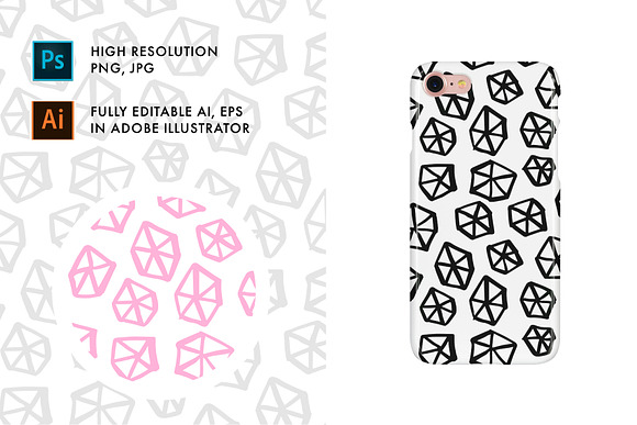 36 Hand Drawn Trendy Patterns + SVG in Patterns - product preview 3