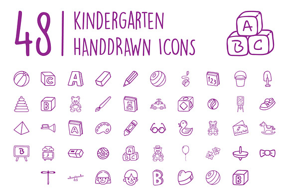 200 Ultimate Hand Drawn Icon Pack in Hand Drawn Icons - product preview 3