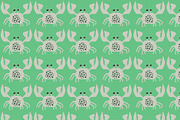 Vintage Green Crabby Pattern